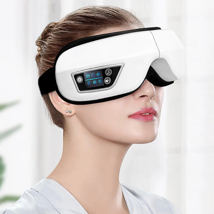 VisioRelax™ 6D Smart Eye Massager – Airbag Compression, Vibration & Bluetooth Music Sleep Mask