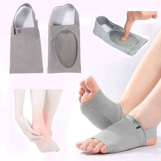 Arch Support Socks – Elastic Heel Strap & Orthopedic Pads for Plantar Fasciitis and Foot Pain Relief