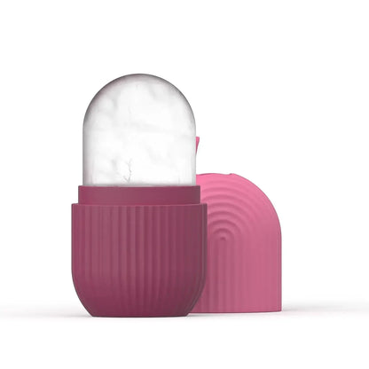 Ice Roller for Face & Eye – Silicone Ice Mold Facial Massager for Puffiness Relief and Skin Care