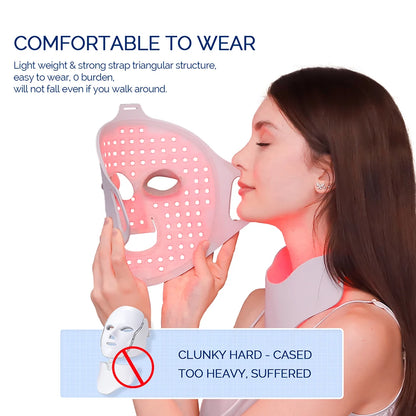 LumiSkin™ 7-Color LED Face Mask – Silicone Light Therapy Beauty Device