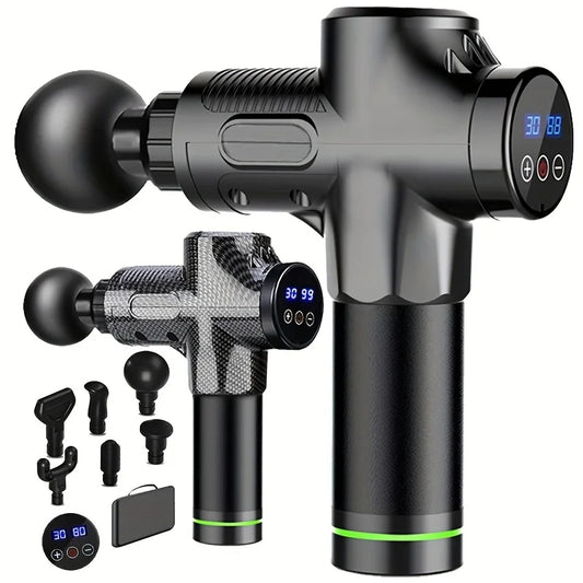 Electric Fascia Massage Gun – Deep Tissue Percussion Massager for Neck, Back, Shoulder & Full Body Relief
