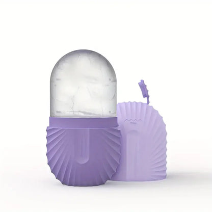 Ice Roller for Face & Eye – Silicone Ice Mold Facial Massager for Puffiness Relief and Skin Care