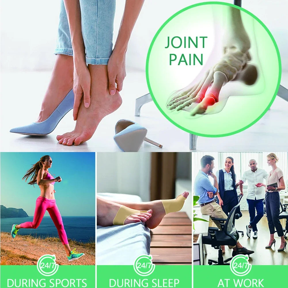 Bunion Corrector Toe Separator Socks – Hallux Valgus Orthopedic Toe Straightener for Foot Alignment