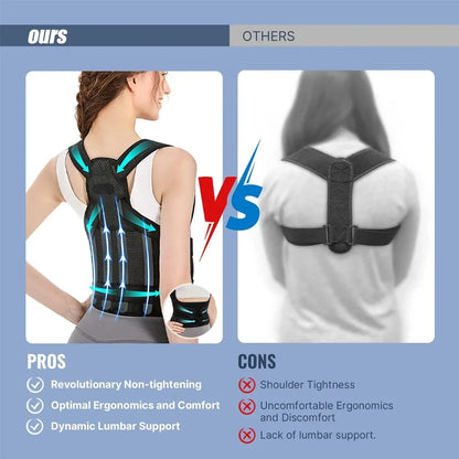 Posture Corrector Back Brace – Fully Adjustable Orthopedic Straps