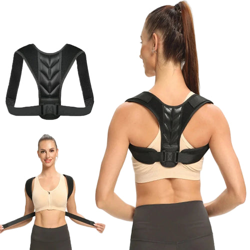 Adjustable Posture Corrector Back Support Brace – Orthopedic Lumbar & Shoulder Spine Alignment Belt