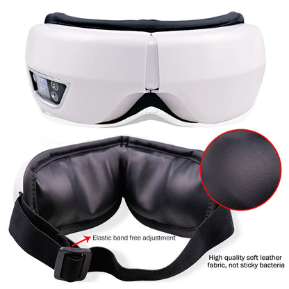 VisioRelax™ 6D Smart Eye Massager – Airbag Compression, Vibration & Bluetooth Music Sleep Mask