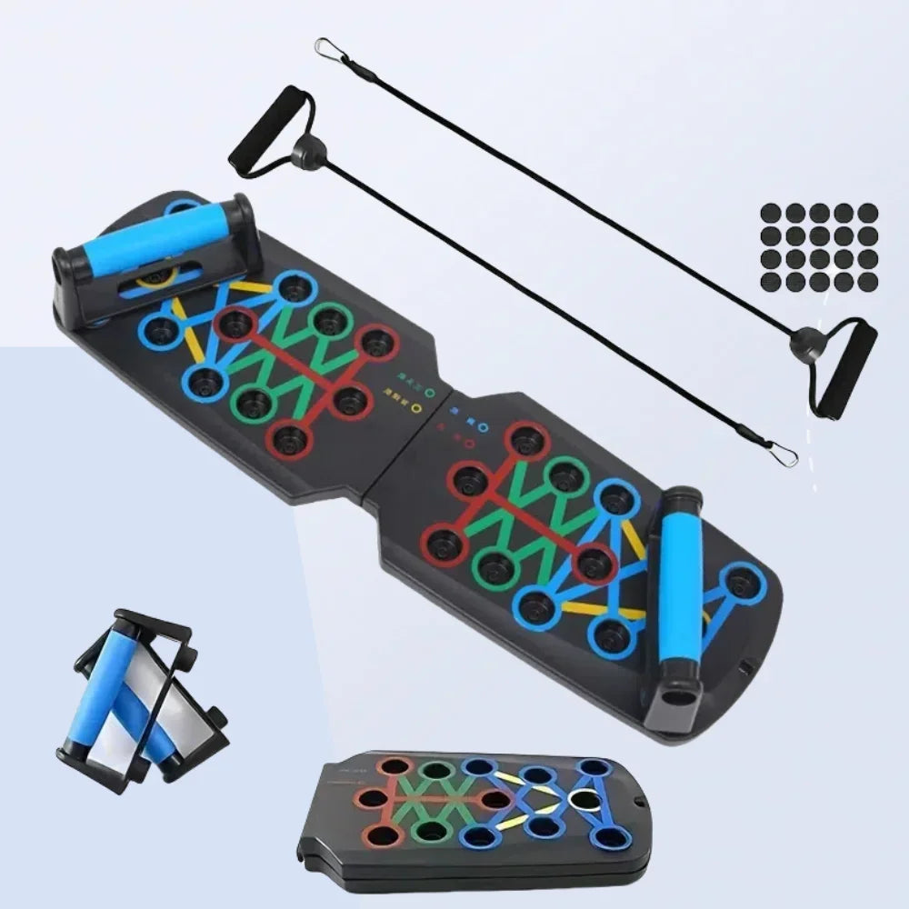Foldable Multifunction Push-Up Board Kit with Handles