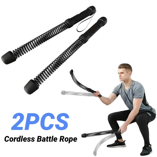 Stainless Steel Spring Arm Expander Bar – Ergonomic Strength Training Grip for Biceps, Triceps & Muscle Growth