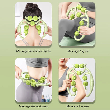 Handheld Muscle Massage Roller – Deep Tissue Trigger Point Tool for Neck, Thighs, Calves & Legs