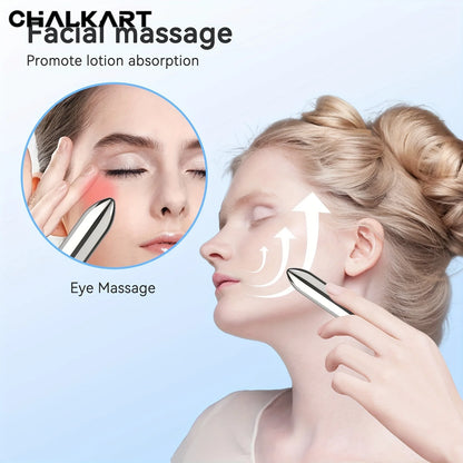 Mini Vibrating Facial and Eye Massager – Portable Lipstick-Size Beauty Device to Promote Lotion Absorption and Relaxation