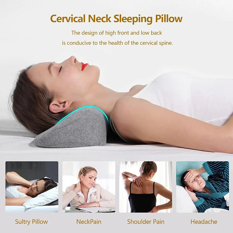 CerviContour™ Orthopedic Memory Foam Pillow – Ergonomic Neck Support for Pain-Free, Restful Sleep