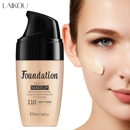 Liquid Foundation – Moisturizing Long Lasting Face Makeup Base, Natural Brightening 30ml