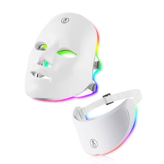 LED Face Mask – 7 Colors Wireless Photon Light Therapy for Anti-Aging & Skin Rejuvenation