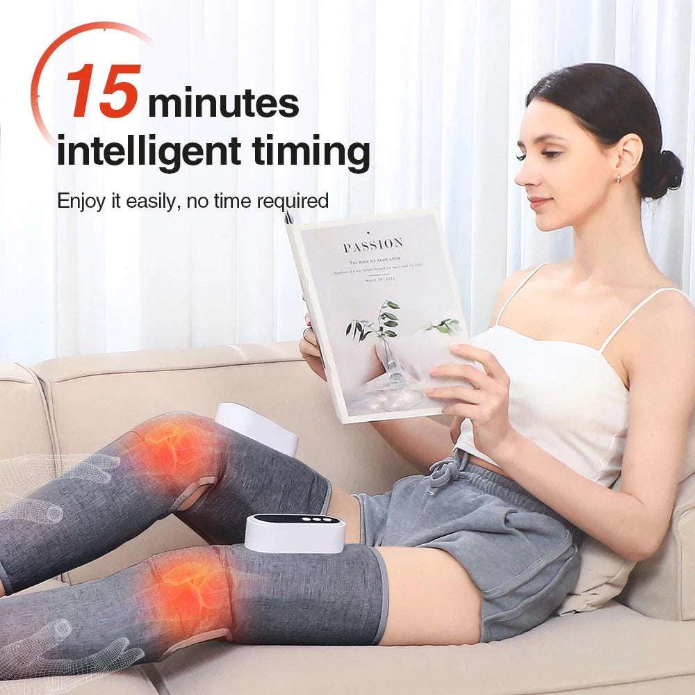 Electric Leg Massager – 3-Speed Hot Compress Calf & Thigh Circulation Booster