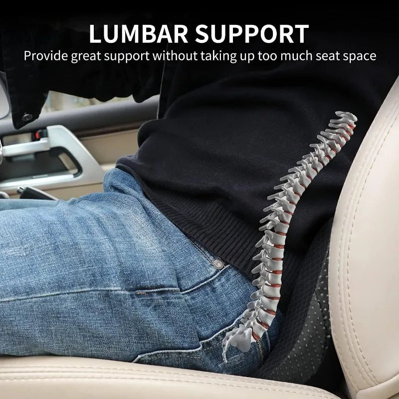 Memory Foam Universal Car Seat & Lumbar Cushion