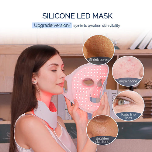 LumiSkin™ 7-Color LED Face Mask – Silicone Light Therapy Beauty Device
