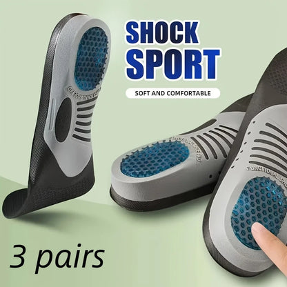 Sports & Work Shoe Insoles – Breathable, Odor-Resistant, Cushioning Inserts for Foot Pain Relief & Support