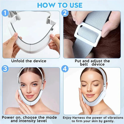 V Face Facial Massager – Intelligent V-Shaped Lifting Belt, Double Chin Reducer & Skin Firming Beauty Device