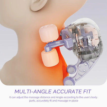 Foreverlily 6D Rechargeable Neck & Shoulder Massage Pillow – Ergonomic Kneading Cervical Massager for Back, Waist & Legs