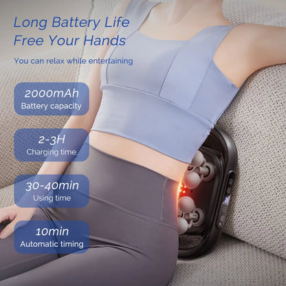 FlexiRelief™ 16-Head Fascia Massage Gun – High-Frequency Deep Tissue Body Massager