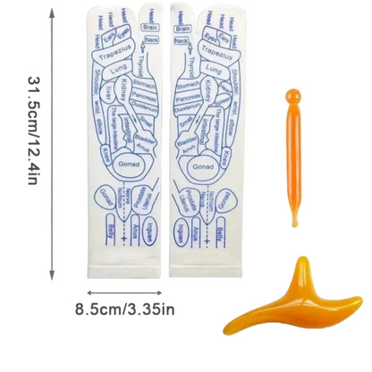 SoleEase™ Reflexology Socks – Acupressure Foot Map Socks for Stress Relief & Circulation
