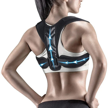 Adjustable Back & Shoulder Posture Corrector – Clavicle Spine Support Brace for Neck, Upper Back & Posture Alignment