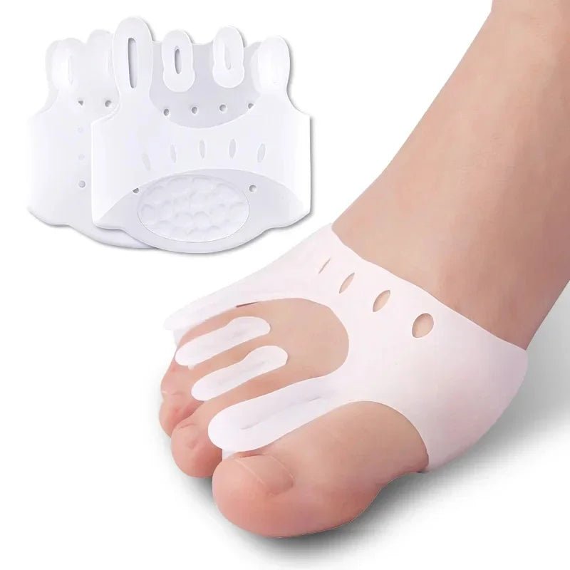 Gel Silicone Bunion Corrector – Orthopedic Toe Separator & Hallux Valgus Spacer Forefoot Pads