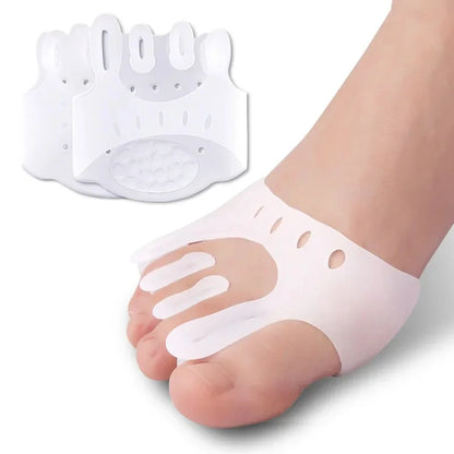 Gel Silicone Bunion Corrector – Orthopedic Toe Separator & Hallux Valgus Spacer Forefoot Pads