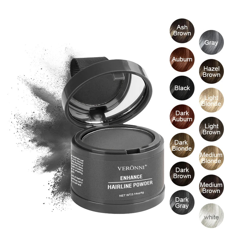 Hairline Powder Root Touch Up – 14 Colors Waterproof Hair Shadow Concealer, Natural Coverage & Hair Filler