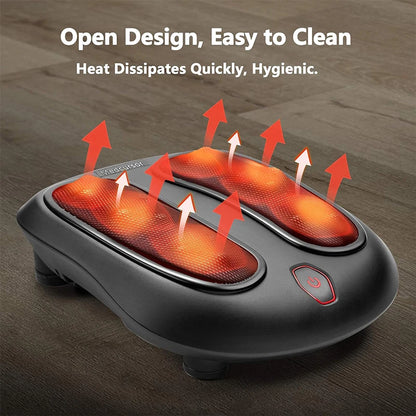 FootZen™ Heated Shiatsu Foot Massager – Deep Kneading Electric Therapy for Heel & Sole Relief