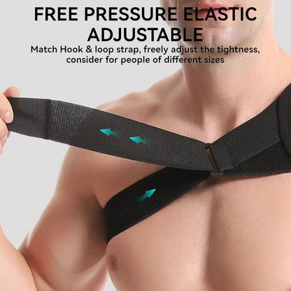 Adjustable Elastic Shoulder Brace – Compression Support Strap for Sports, Sprain, Strain & Joint Injury Recovery