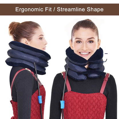 Inflatable Neck Collar Pillow Posture Correct Cervical Vertebra Ontlaster