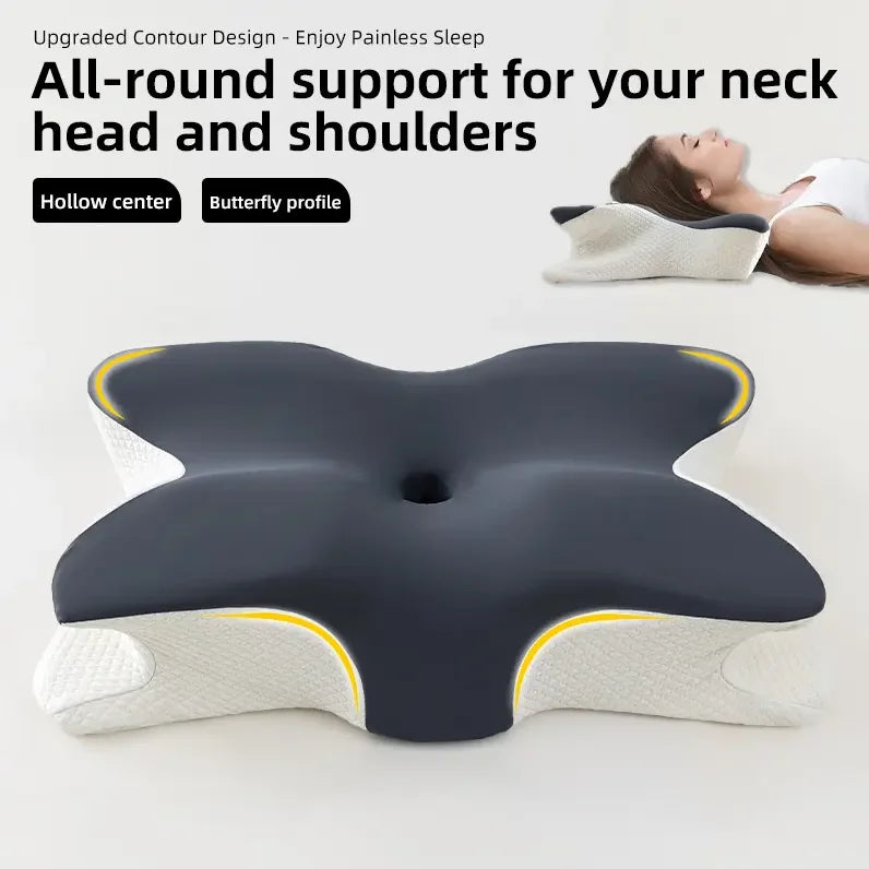 CerviNest™ Ergonomic Contour Neck Support Pillow