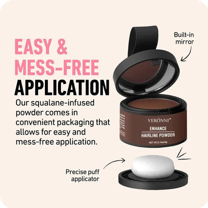 Hairline Powder Root Touch Up – 14 Colors Waterproof Hair Shadow Concealer, Natural Coverage & Hair Filler