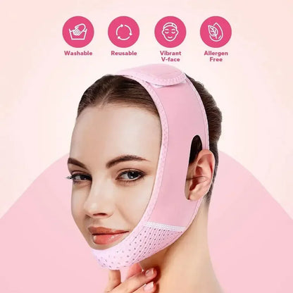 Women Face Slimming Bandage – V-Line Shaping Chin & Cheek Lift, Facial Massage Strap for Skin Care & Lifting