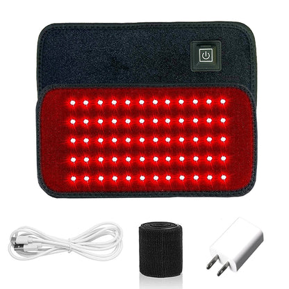 60-LED Red & Infrared Light Therapy Belt – 660nm & 850nm Fat Burning Slimming Wrap for Waist, Back & Full Body