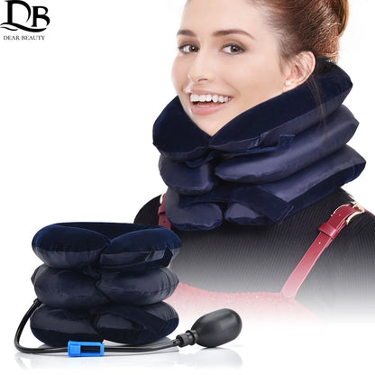Inflatable Neck Collar Pillow Posture Correct Cervical Vertebra Ontlaster