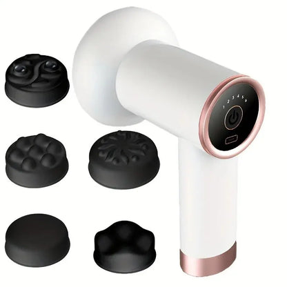GlowSculpt™ Wireless Slimming Massage Gun – Deep Vibration Therapy with Fat-Pushing Action & Rechargeable Design