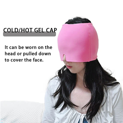 Gel Ice Migraine Relief Hat
