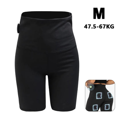 Intelligent EMS Microcurrent Yoga Shorts – Slimming & Muscle-Toning Massage Shorts for Legs, Glutes & Gym Workouts
