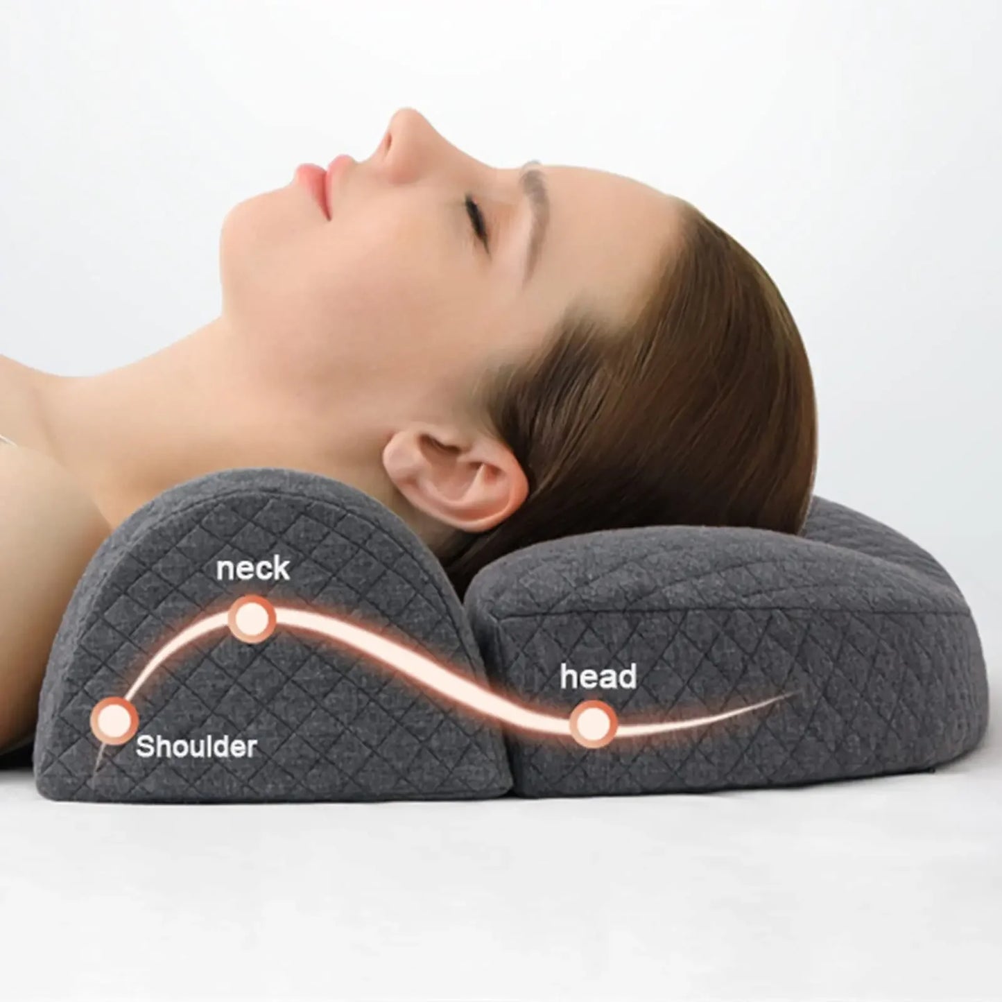 Memory Foam Pillow – Orthopedic Cervical Cushion, Ergonomic Neck Pain Relief, Slow Rebound Sleeping Pillow for Comfort and Support
