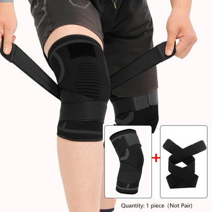 Nylon Sport Knee Brace – Compression Support for Running, Fitness, Cycling, Basketball & Weightlifting