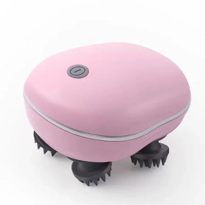 Electric Scalp Head Massager with Red Light Therapy – Anti-Stress Relaxation, Muscle Tension Relief & Fatigue Removal
