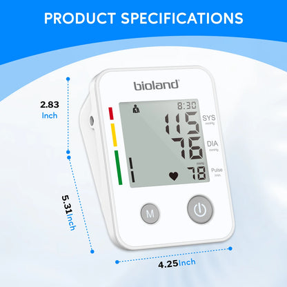 Bioland 2005 Automatic Digital Upper-Arm Blood Pressure & Heart-Rate Monitor