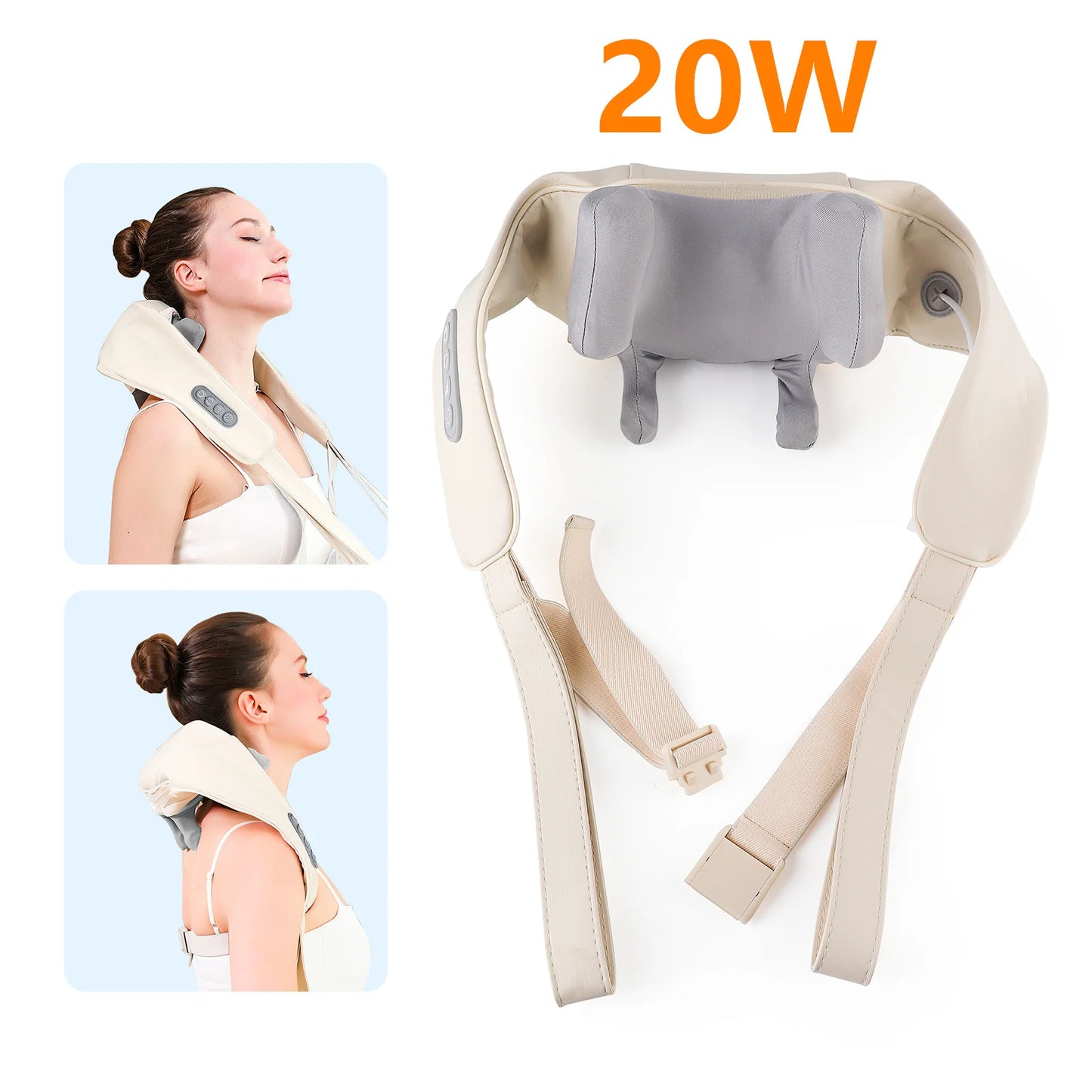Foreverlily™ 26W Wireless Neck & Shoulder Massager – Deep Kneading Massage Shawl for Cervical & Back Pain Relief