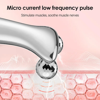 Electric Facial Microcurrent Beauty Device with LED Display – Face Lifting Roller Massager for Skin Tightening – Best Gift for Mom and Skincare Lovers