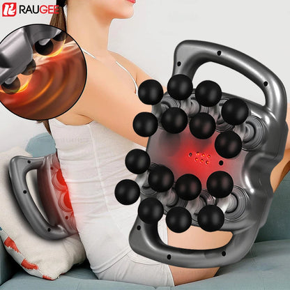 PowerPulse™ Professional Fascia Massage Gun – 16-Head Deep Tissue Percussion Massager for Full Body Relief
