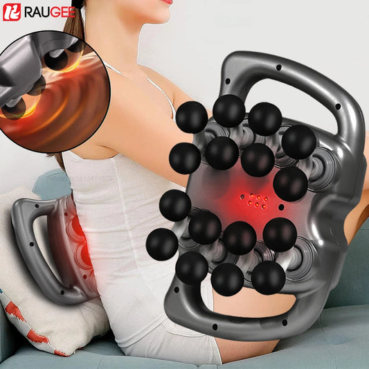 PowerPulse™ Professional Fascia Massage Gun – 16-Head Deep Tissue Percussion Massager for Full Body Relief