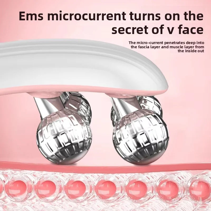 VioraLift™ EMS Face Roller – V-Line Beauty Massager