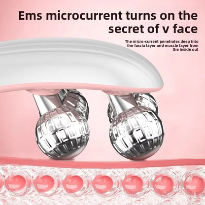 VioraLift™ EMS Face Roller – V-Line Beauty Massager